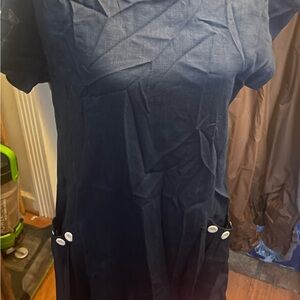 Elegant Navy Blue Dress